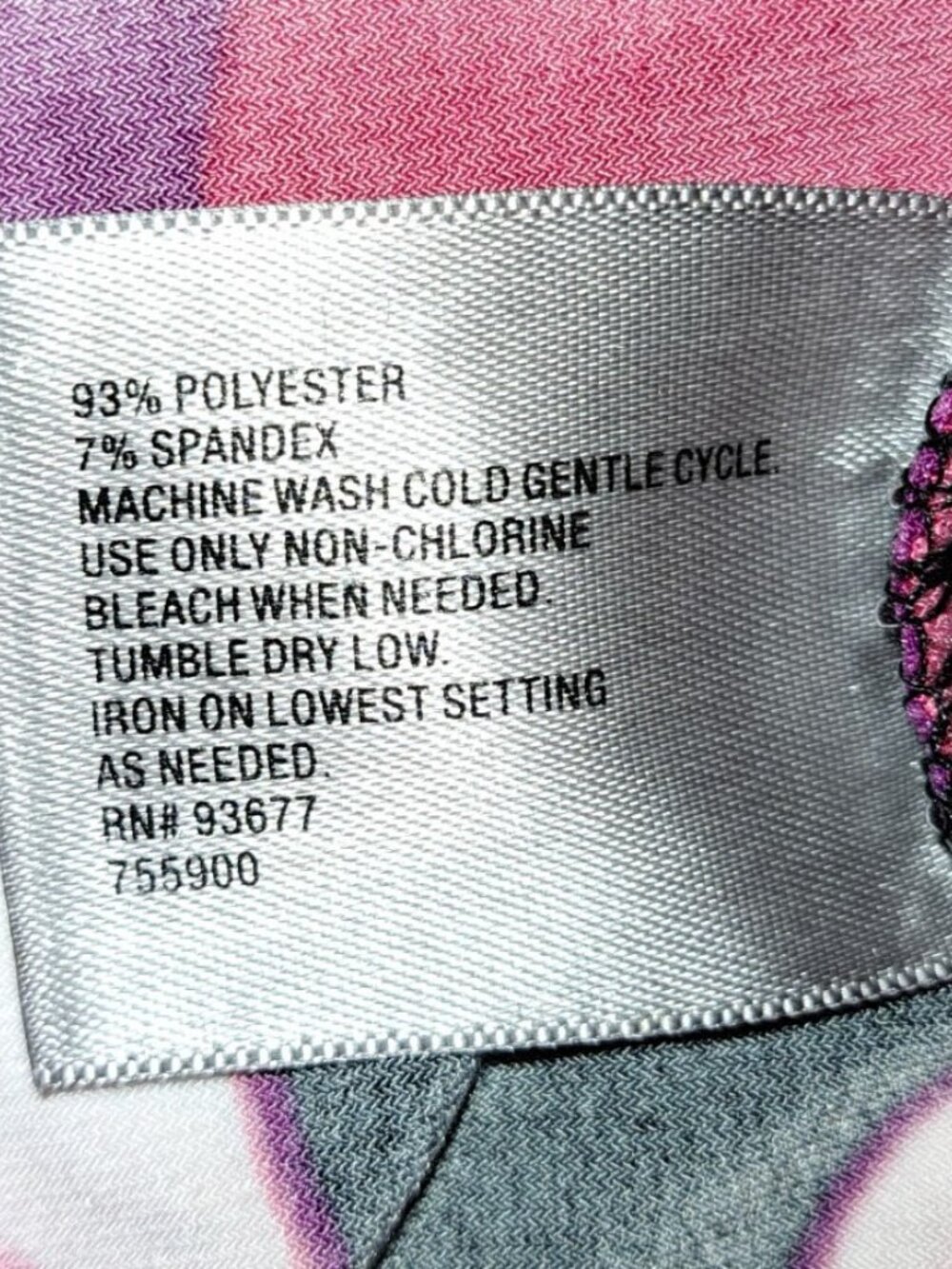 Worthington Petite XL Sleeveless Pink White Flowers Art To Wear PXL - Picture 5 of 6